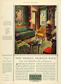 1929 Ad Karpen Furniture Room Living Edgar Jenney Karpen Brothers 