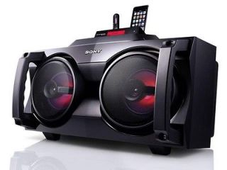 SONY MUSIC SYSTEM ILLUMINATED 2 WAY SPEAKERS IPOD DOCK CHARGER FM 