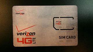 Verizon Wireless 4G LTE SIM Card 2FF for HTC Thunderbolt & HTC Rezound 