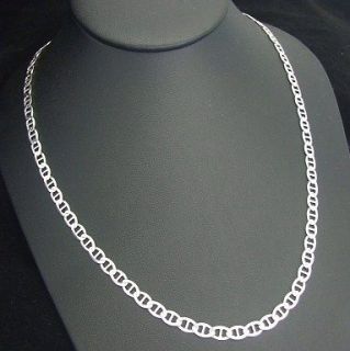   Silver Sterling 925 Mariner Link Design 24 Chain ITALY 18.6 Grams