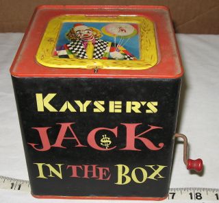 Vintage Kaysers Fine Nylon Sale Jack In The Box