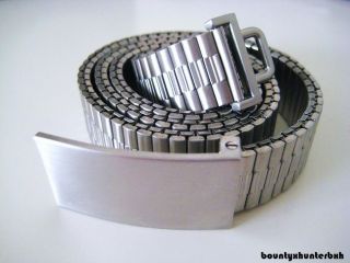 MARC JACOBS Stainless Steel Silver Watch Belt New