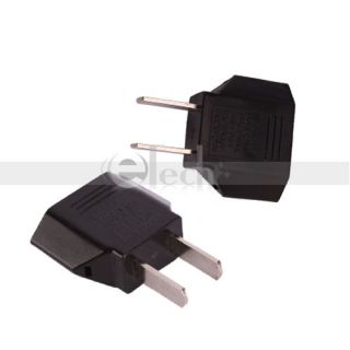 Lot 5 Euro EU to US USA Power Plug Converter Adapter with Two Holes 