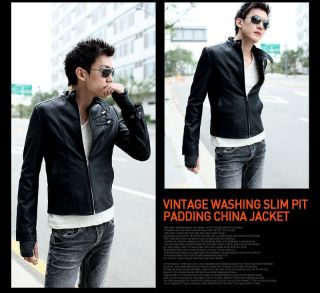   joker mens clothing leather jacket male han 2012 spring and autu