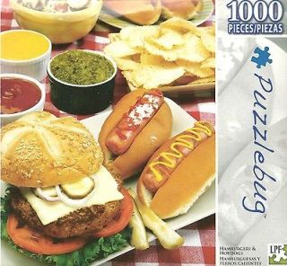Puzzlebug 1000 Pc. Jigsaw Puzzle   Hamburgers & Hotdogs