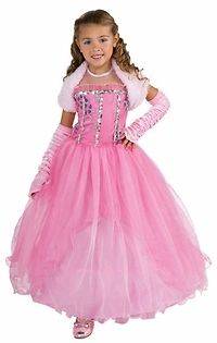 Child Girls Pink Snowflake Princess Halloween Costume Outfit Medium 
