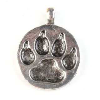 50x 142662 Charms Vintage Silvery Tone Tiger Claw Tag Alloy Pendants 