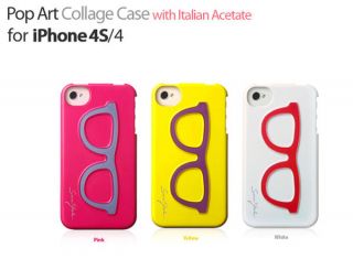   stereoscopic Frame glasses Case Cover Skin for iPhone 4 4s R219