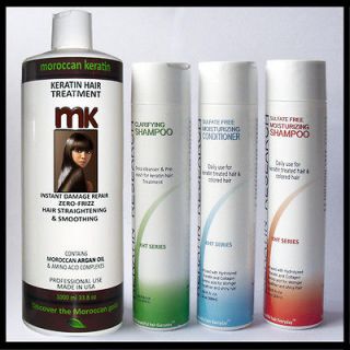 Complete brazilian keratin hair treatment kit 1000ml with sulfate 