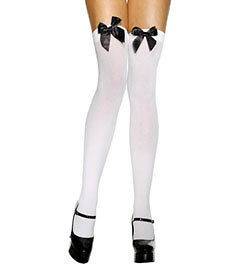 Alice in wonderland white costume stockings 8 10 12