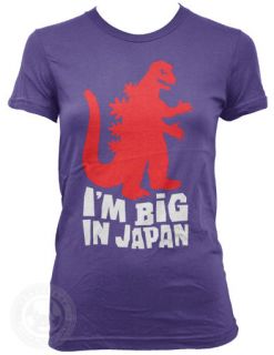 BIG IN JAPAN Funny Godzilla Movie Tokyo American Apparel ladies 