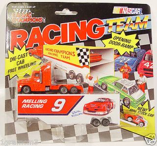 Racing Champions Team Transporter 1991 Bill Elliott Melling #9 Mini 