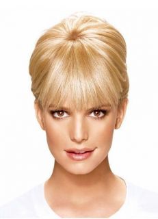 Clip in hairdo bangs synthetic hairpiece by jessica simpson open box