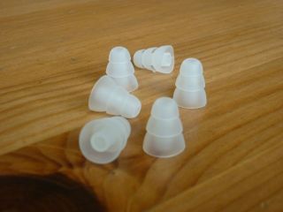 Transparent Clear in ear Buds Gels for Heartbeats by Lady Gaga in 