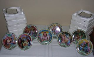 Knowles Musical Wizard of Oz Plates Stands Decorative Collectible 8pc 