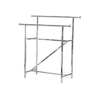 Double Bar H Garment Clothing Retail Display Clothes Rack CR 40 Free 