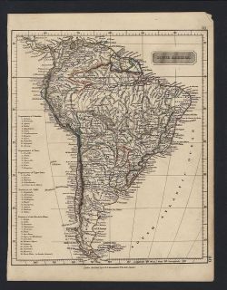 Antiques  Maps, Atlases & Globes  South America  Pre 1900