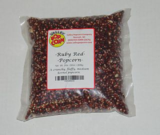 Valley Popcorn Gourmet * Ruby Red Popcorn *Award Winning 2 Lb. Bag 