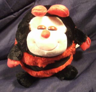 Mushabelly Snoozems Snoring Ladybug Red Black 9 Plush Stuffed Animal 