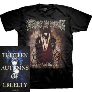 CRADLE OF FILTH Cruelty & The Beast Official SHIRT M L XL Black Metal 
