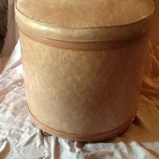 Vintage Quilted & Wicker Clothes Hamper  By Pearl Wic   Great 