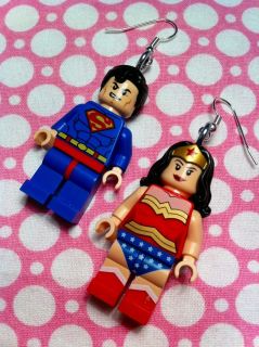  Superman & Wonder Woman Dangle EarringsSupe​rheroes / DC Comics