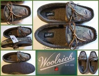 Woolrich MOSSY OAK CAMO Redwood Moccasin Slippers SizeMed,10 10​.5 