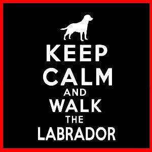 KEEP CALM AND WALK THE LABRADOR (Owner Retriever Gun Dog Lab Gundog) T 