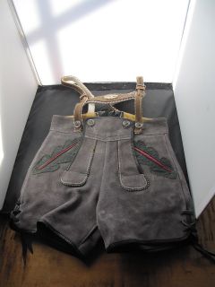 Genuine Childs Suede Leather LEDERHOSEN Germany 1970s