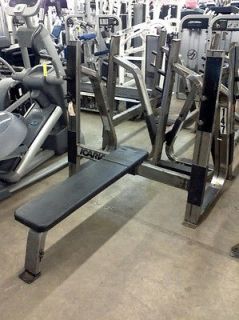 Used Commercial Pre Owned Icarian Flat Back Olympic Bench Press Chest 