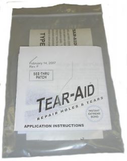 Tear Aid Type A 12 x 6 Strip For Most Materials