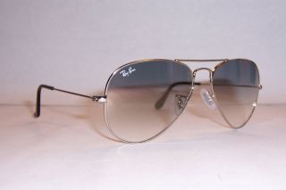 NEW RAY BAN AVIATOR Sunglasses 3025 003/32 SILVER/GRAY 58MM AUTHENTIC