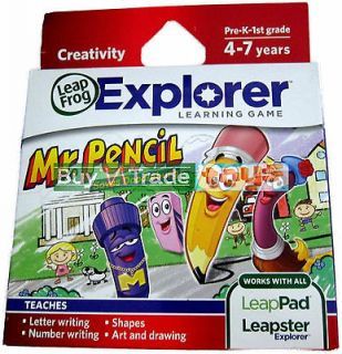 NEW Leapster Explorer MR. PENCIL Game LeapFrog LeapPad Tablet Writing 