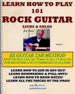 LEARN HOW TO PLAY 101 ROCK GUITAR LICKS & SOLOS USING TAB