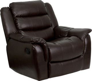 1pc Modern Leather Oversize Recliner Rocker Chair, FF 0524 12