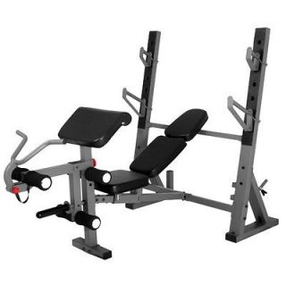   Olympic Weight Bench with Leg and Preacher Curl Attachment