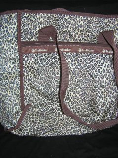 TRAILMAKER Nylon Leopard Print Overnight Duffle Bag NWT