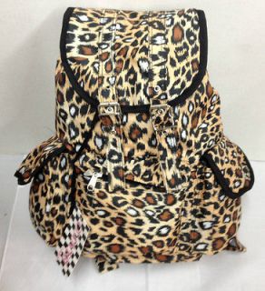 NEW LEOPARD BACKPACK! STYLISH LEOPARD PRINT. BEIGE/BROWN/WH​ITE 