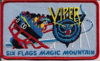 Viper Six Flags Magic Mountain Patch Size 5 X 3