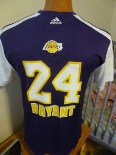 Mens Adidas NBA Los Angeles Lakers Kobe Bryant Shooting Shirt NWT $50 