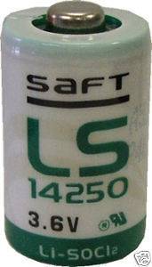 SAFT LS 14250 LS14250 C 1/2 AA 3.6v lithium battery