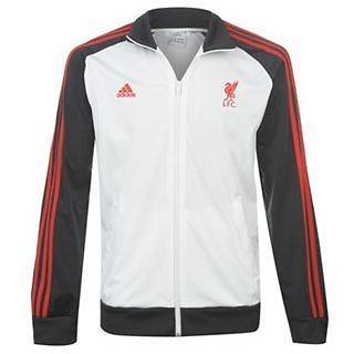 LIVERPOOL FC BOYS SOCCER FOOTBALL CORE TRACKSUIT TRAINING WHITE ZIP 