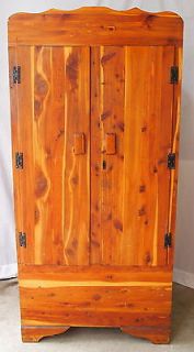   Cedar Wardrobe Storage Cabinet Armoire Cupboard Closet Chest c1950