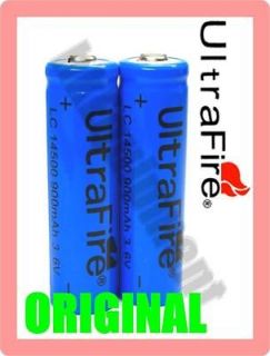 Ultrafire Rechargeable 14500 AA Lithium 3.6v Battery x4