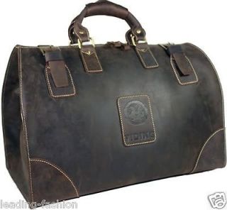 Handmade Mens Vintage bull Leather Luggage Duffle Travel Gym Bag 