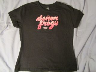 Senor Frogs Womens Black t shirt sized Extra large (25 1/2  L X 20 