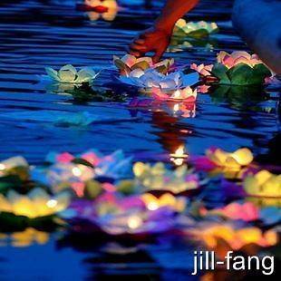 20 Paper Lotus Flower Floating Chinese Lanterns Birthday Wedding 