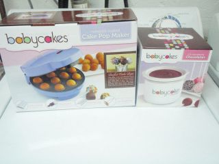BABYCAKES POP CAKE MAKER W/ACC & CHOCOLATIER DIPPER POT