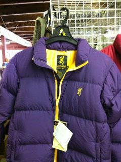 Browning Youth 650 Down Jacket. LSU colors