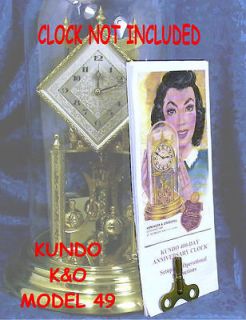 KUNDO K&O 400 DAY ANNIVERSARY CLOCK KEY SOLID BRASS,AND SET UP 